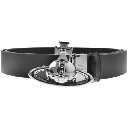Vivienne Westwood Orb Buckle Belt Black | Mainline Menswear